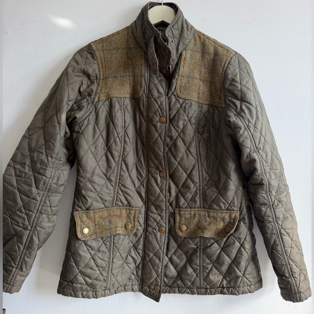 Limited edition Barbour tweed quilt jacket size U.S. 8